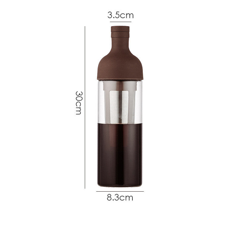 Glass Coffee Pot Mocha Cold Brew Cafetera Filter Coffee Pot Tea Infuser - Anytime Bliss