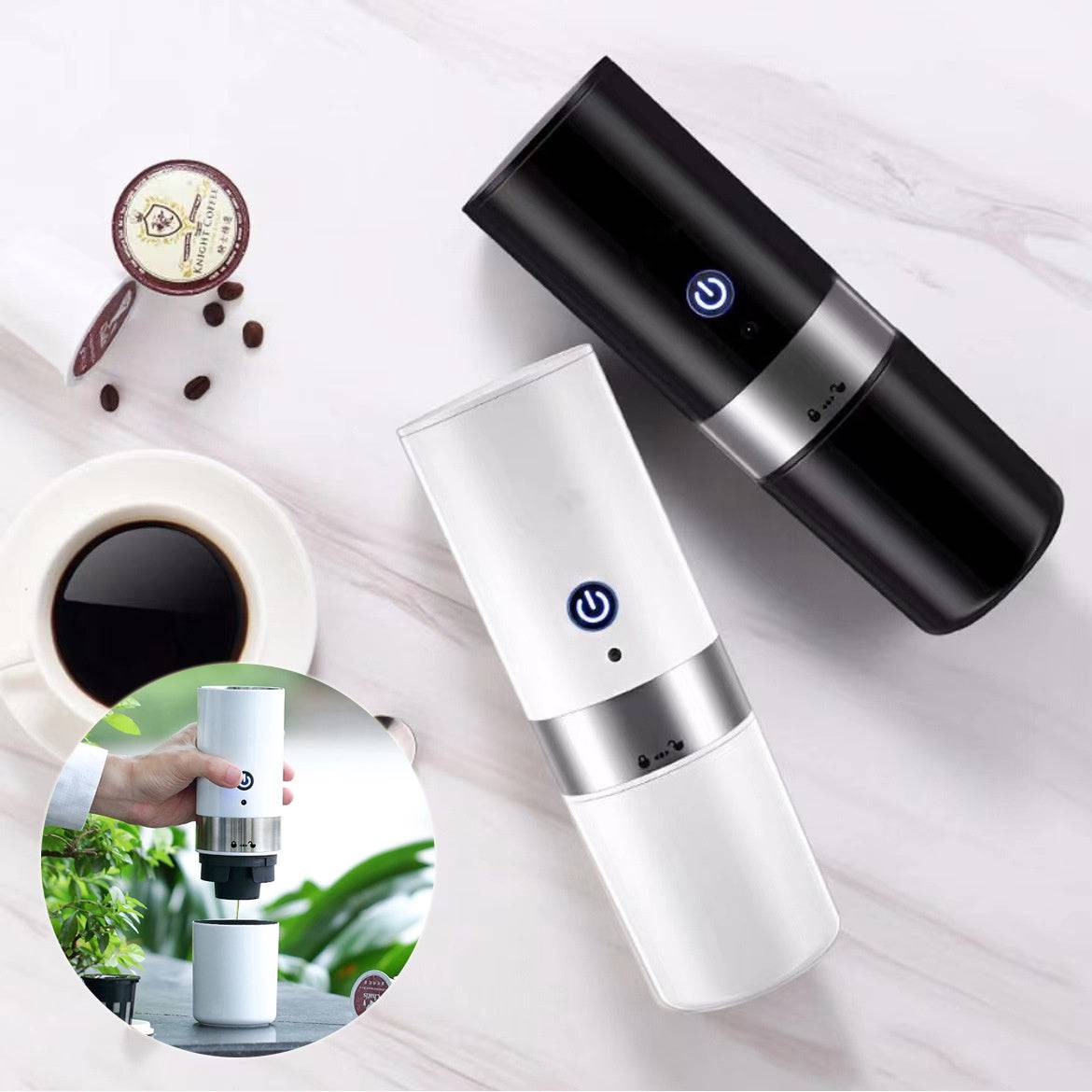 Automatic Espresso Coffee Machine | High Pressure | Ground Coffee & Capsules - Anytime Bliss