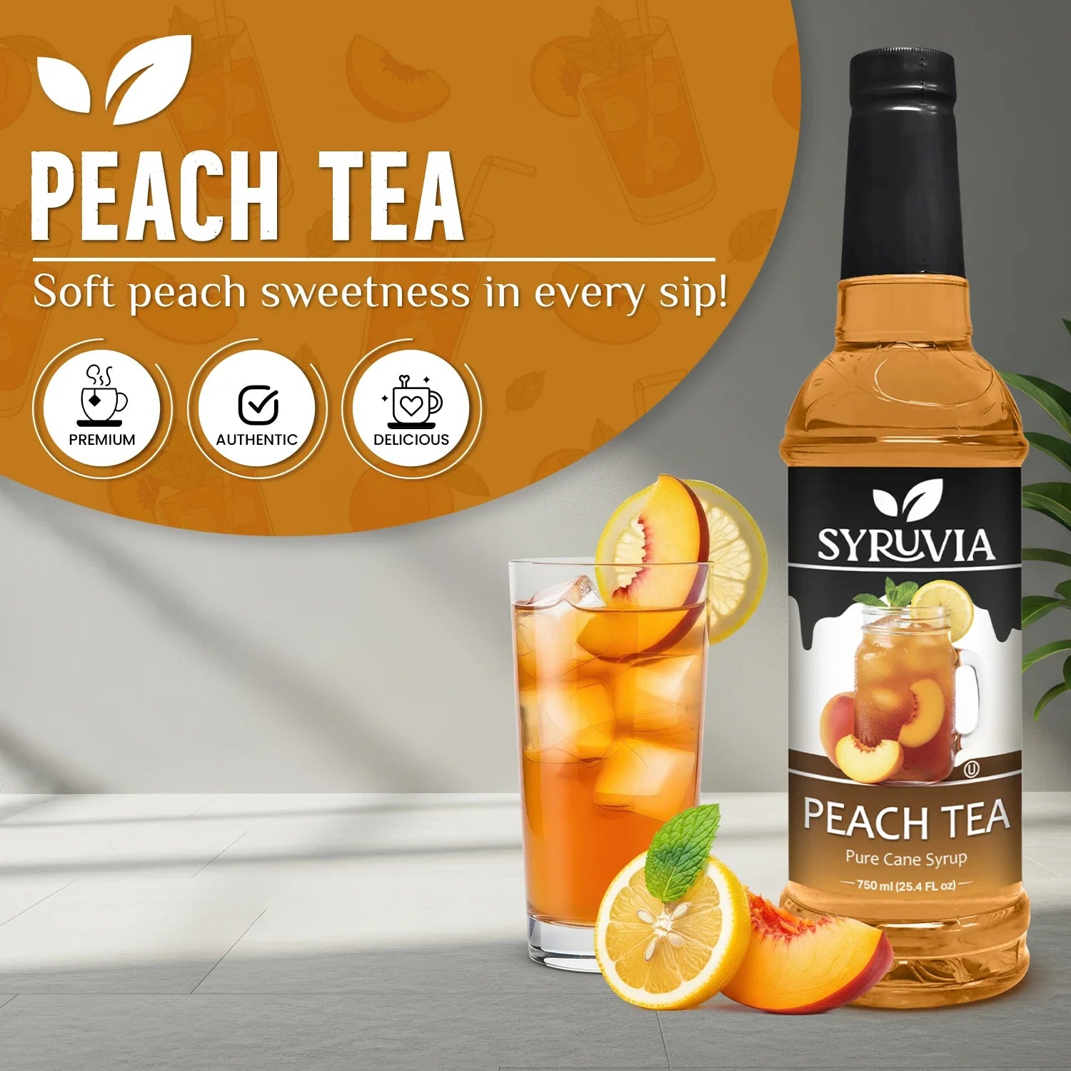 Peach Tea Syrup - Anytime Bliss