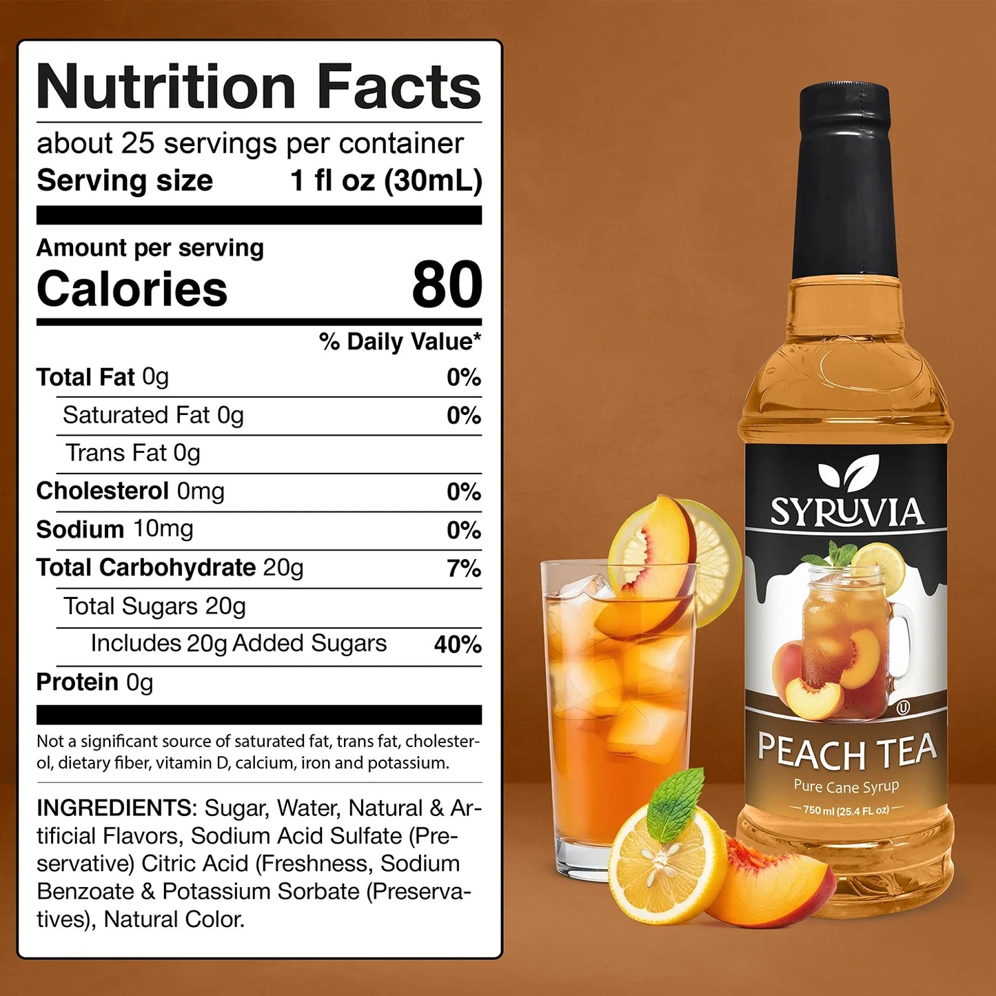 Peach Tea Syrup - Anytime Bliss
