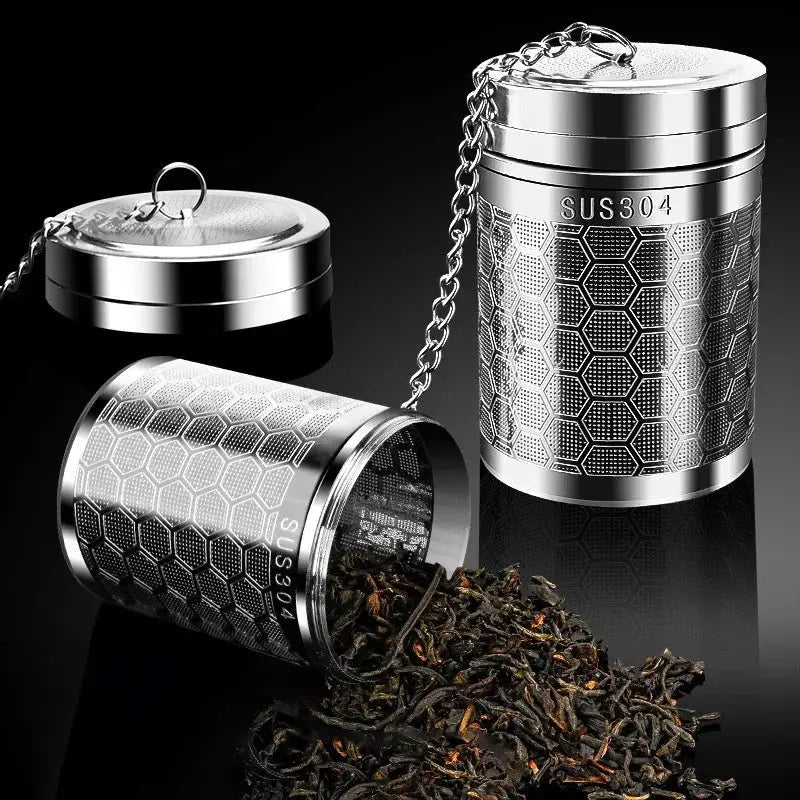 Tea Infuser | Extra Fine Mesh Stainless Steel Tea Strainer with Chain Hook for Loose Leaf Tea - Anytime Bliss