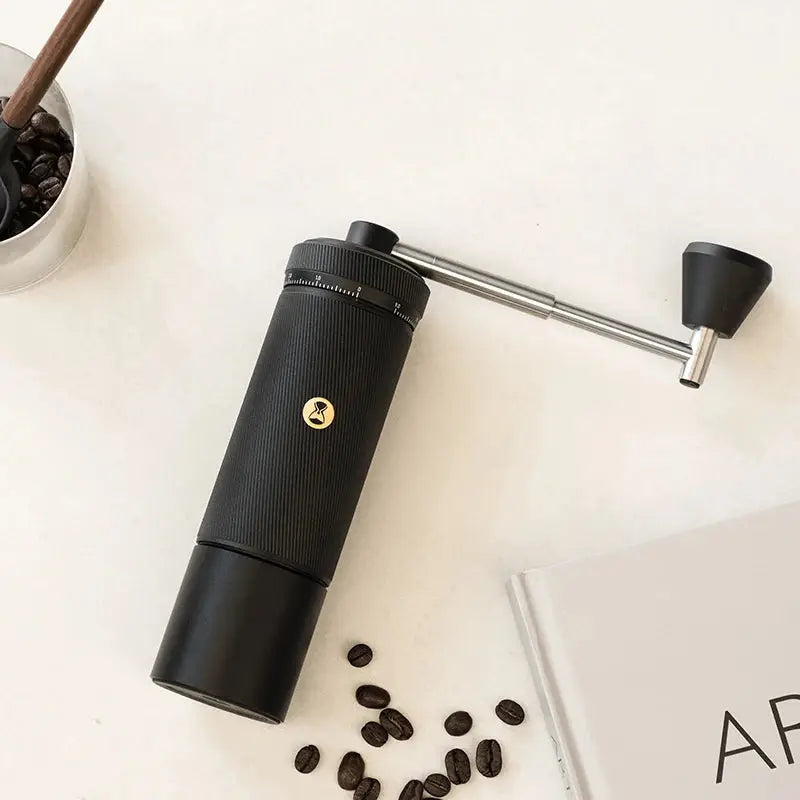 StepUP Coffee Manual Coffee Grinder Chestnut S3 – External Adjustment, S2C890 Burr - Anytime Bliss