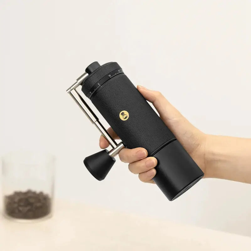 StepUP Coffee Manual Coffee Grinder Chestnut S3 – External Adjustment, S2C890 Burr - Anytime Bliss