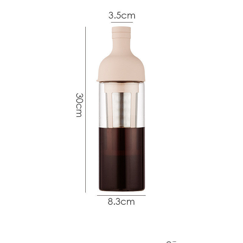 Glass Coffee Pot Mocha Cold Brew Cafetera Filter Coffee Pot Tea Infuser - Anytime Bliss