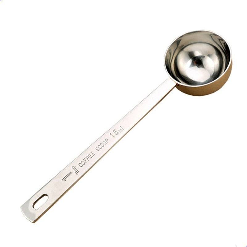 Coffee Scoop Stainless Steel Measuring Spoon Coffee Spoon Silver Gold - Anytime Bliss