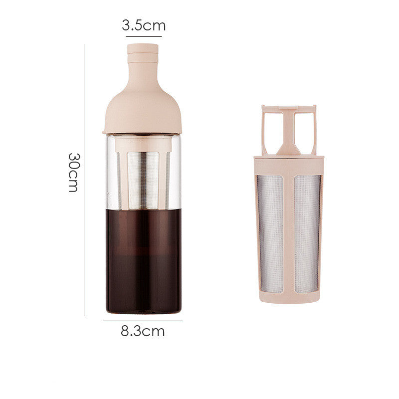 Glass Coffee Pot Mocha Cold Brew Cafetera Filter Coffee Pot Tea Infuser - Anytime Bliss